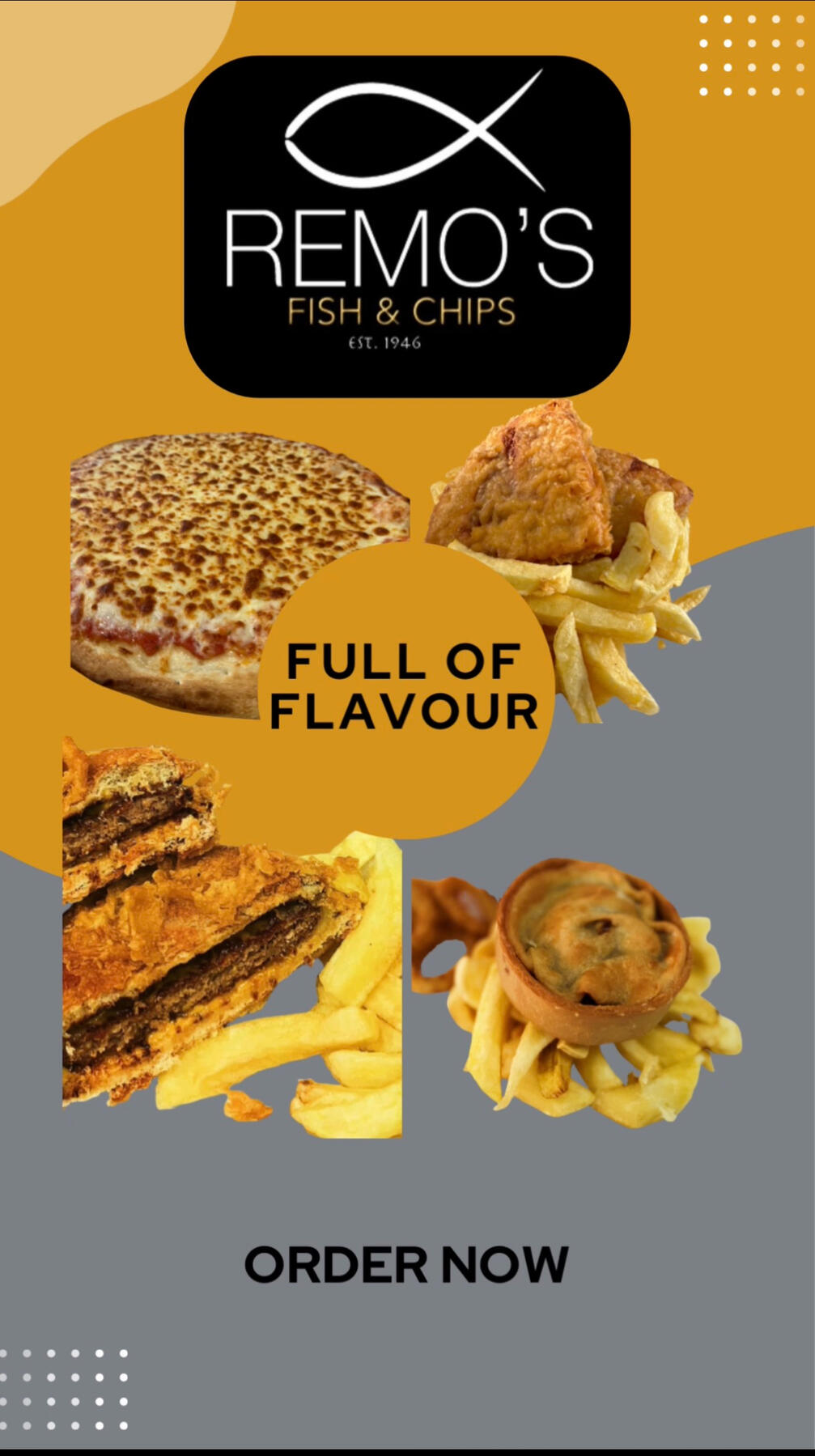 Remo's Fish & Chips: Social Media Post